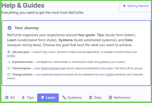 The new BetTurtle help centre