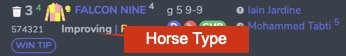 Horse Type Settings