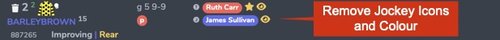 Jockey Icons Settings