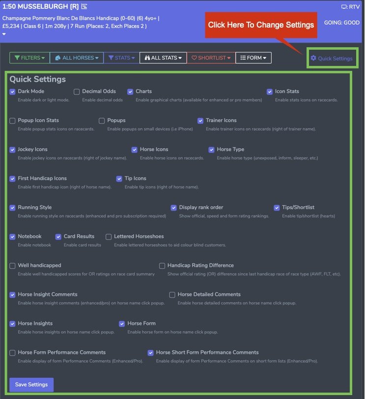 Change Quick Settings Settings