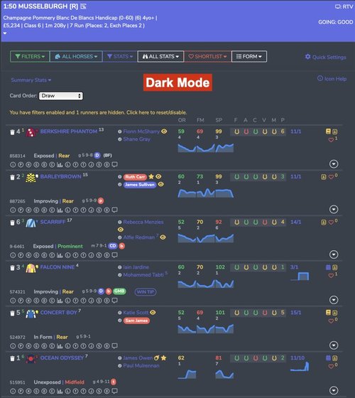 Dark Mode Settings