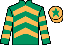Jockey silks for Take Stock (IRE)