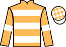 Jockey silks for Rodney Bay (IRE)