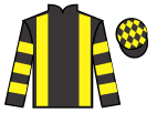 Jockey silks for No Hard Feelings (IRE)