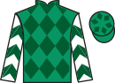 Jockey silks for Long Time Listener (IRE)