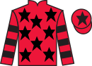 Jockey silks for Redhot Whisper (IRE)